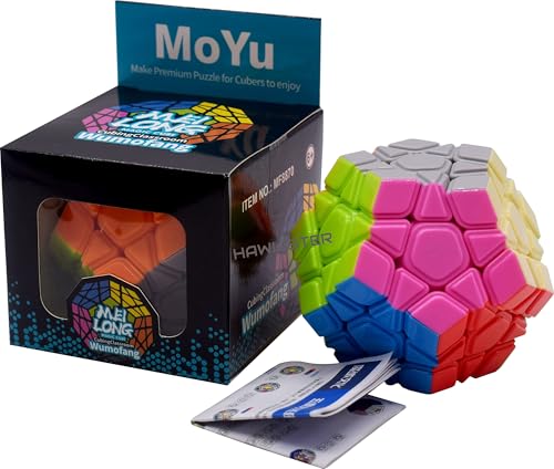 Image of HAWKISTER Moyu Mfjs Meilong Megaminx Cube Stickerless High Speed Magic Cube, Mofang Jiaoshi Cubing Classroom, Kid