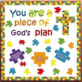 Christian Bulletin Board Piece of Gods Plan Sunday School Decorations Kid’s Religious Bible Verse Classroom Cutouts for Christmas Bulletin Board Decorations