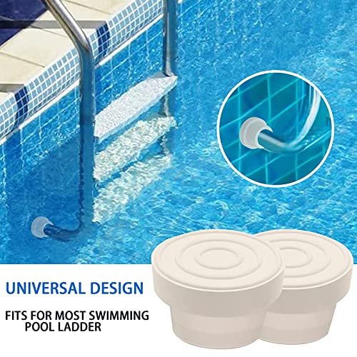 Topes para Escalera de Piscina Asixxsix 2 Pzs Blanco miniatura 3