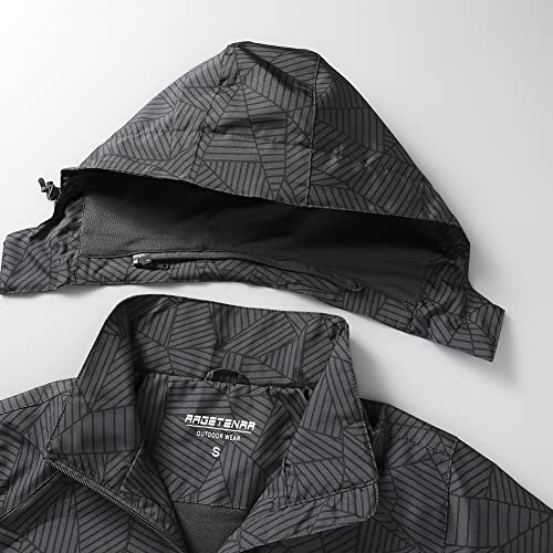 Women's Outdoor Waterproof Rain Jacket Softshell Raincoat with Hooded Lightweight Windbreaker for Hiking3