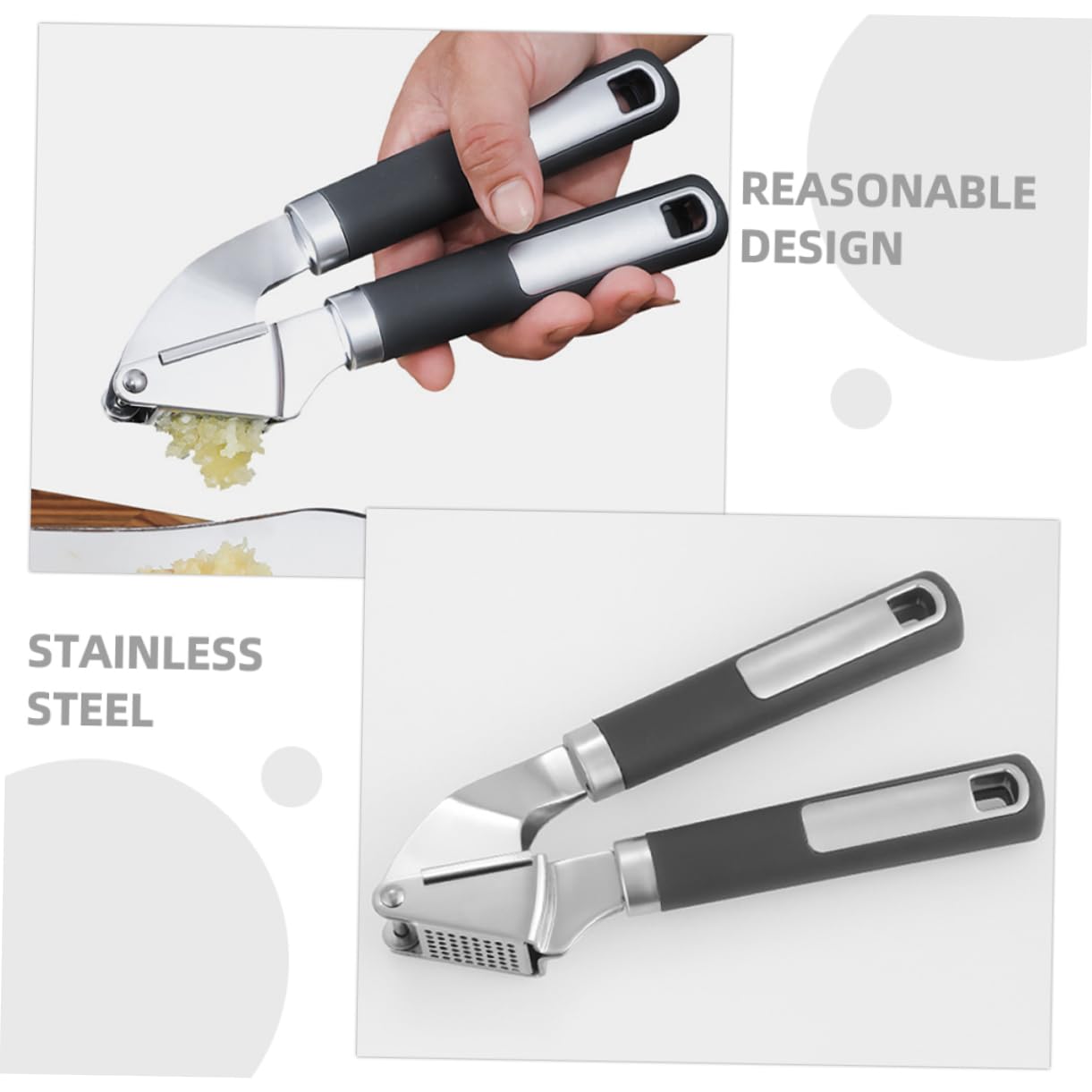 Cabilock 5stücke Knoblauchpresse Ergonomischer Knoblauchzerkleinerer Für Einfache Anwendung Manuelle Handhabung Leicht Zu Reinigen Für Küche