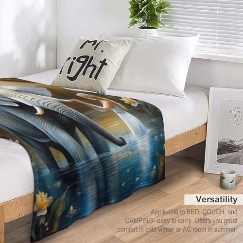 Couverture éléphant plaid polaire 180x200cm idée cadeau douce