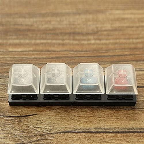 YUNZII X71 Tastiera meccanica trasparente con Clear Keycaps, BT5.0/2.4G