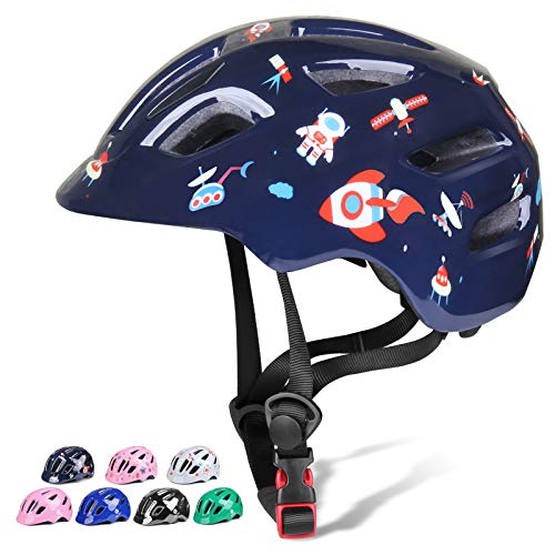 Toddler Helmet Kids Bike Helmet Infant Helmet for Girls Boys Multi-Sport Children Helmet Adjustable Skateboard Cycling Helmet Age 18 Months and Older (S-M (20.4''-22'') (3-8 Years), Astronaut)