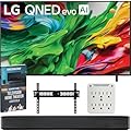 LG 65QNED85AUA 65 inch Mini LED QNED AI 4K Smart TV (2025) Bundle with SKM1 2.0-Ch. Soundbar, 37"-70" TV Wall Mount, 6-Outlet Surge Adapter & Deco Gear Complete Home Theater Beginner's Guidebook