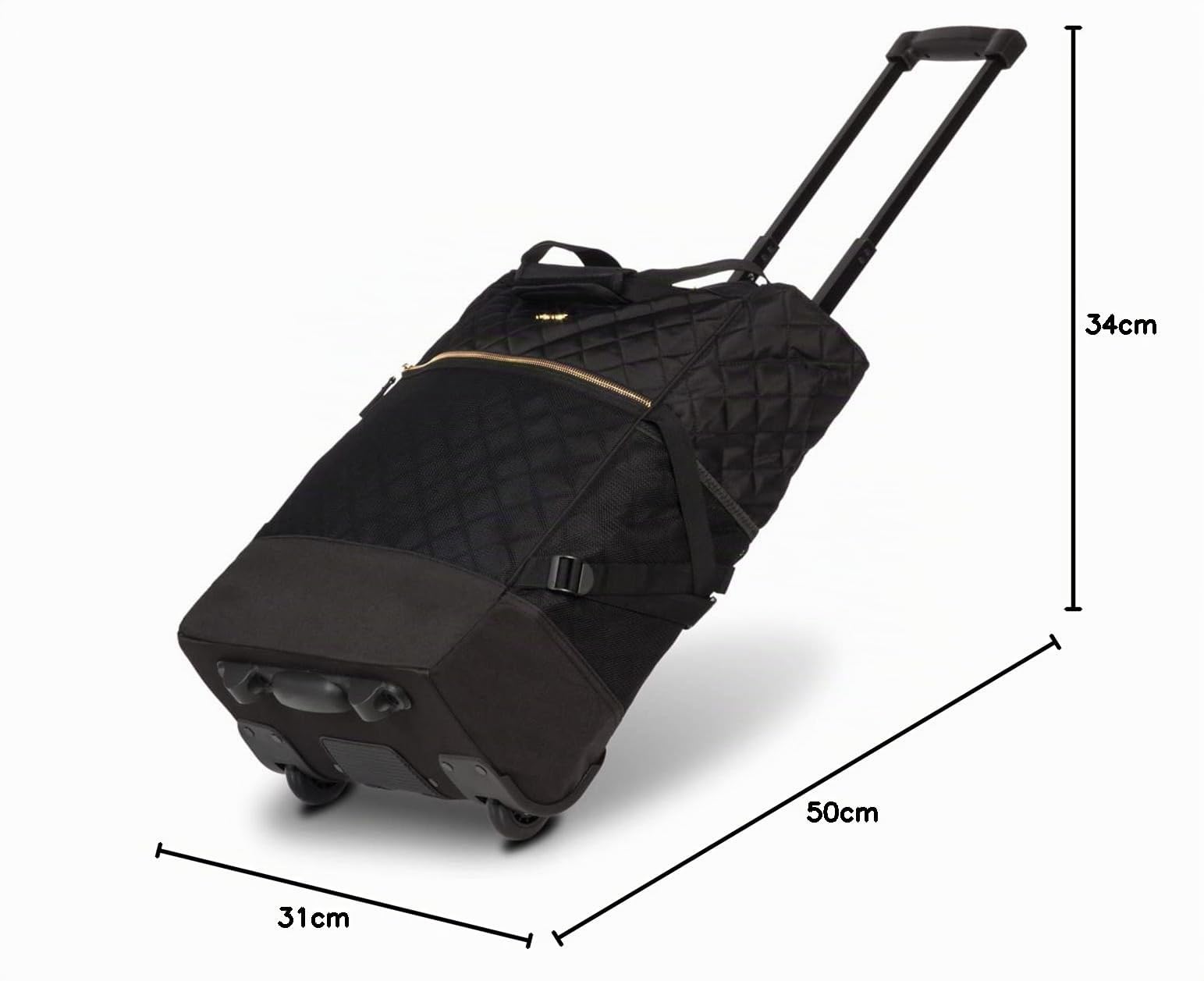 Punta Wheel Classy Einkaufstrolley Einkaufsroller Einkaufswagen Shooping Trolley 10422, Farbe:Schwarz