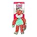 KONG Floppy Knots - Durable No‑Stuffing Squeaky Rope & Plush Dog Toy - for Teething, Playing (Fox, Small/Medium)