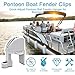 Cendasun Boat Fender Clips, Pontoon Boat Fender Clips, Adjustable Pontoon Boat Square Rail Fender Cleats/Clips/Hangers for Pontoon Bumpers, Pontoon Boat Accessories for Bumpers (8 Pack)