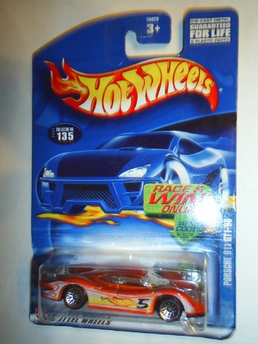 Hot Wheels 2002 Porsche 911 GT1-98 ORANGE #135 Race Car