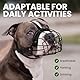 BRONZEDOG Maulkorb für Pitbull Hund aus Atmungsaktivem Metallkorb für Große Hunde Amstaff Staffordshire Terrier Beißen Kauen Bellen