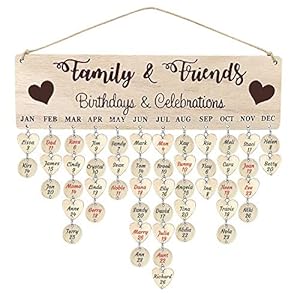 Wood DIY Calendar Wall Hanging with Tags...