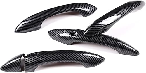 Miniatura 7 de PIUGILH Funda para manija de puerta para Hyundai Tucson L NX4 2021 2022 2023, protector de manija de puerta exterior (patrón de fibra de carbono)