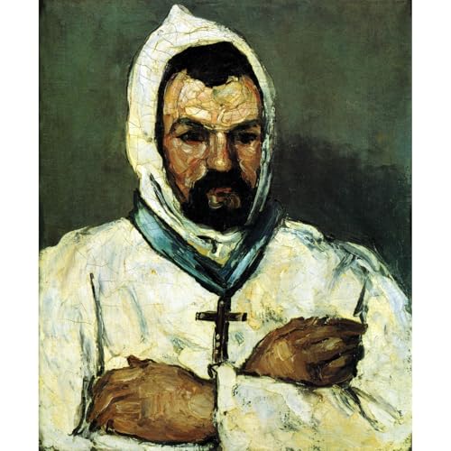 Impression giclée Portrait de l'oncle Dominique en moine Cézanne pour salon élégant