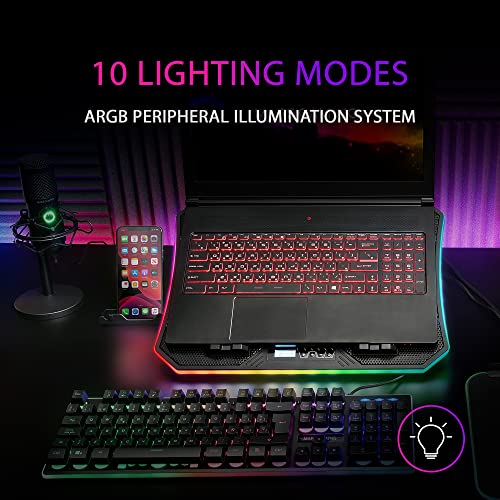 Base de refroidissement PC portable 19 pouces Mars Gaming MNBC6 support ventilé - 3