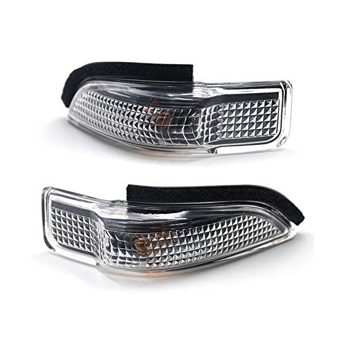 TOOWGM 2Pcs Left And Right Side Mirror Light Turn Signal Lamp OEM 81730-52050 81740-52100 Compatible for Toyota Corolla Camry Yaris Prius C Avalon