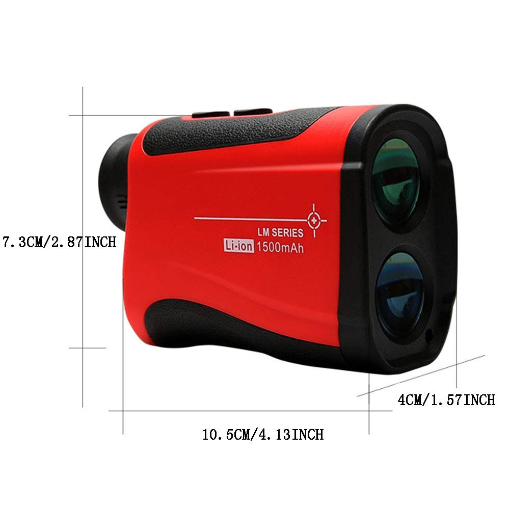 AIZYR Chercheur De Gamme De Golf, Télescope Télémètre (Boussole Électronique) - Télémètre Laser, Lentille Optique 7X, Anti-Vibration Antipoussière Et Anti-Arrosage,600meters