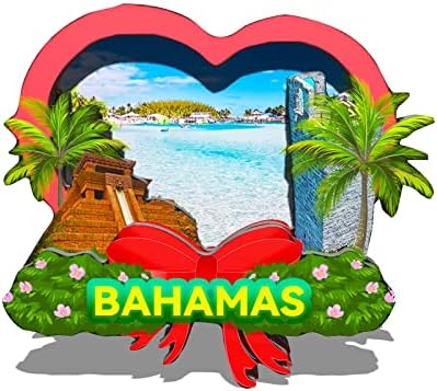 Bahamas Bahamas Magnet Fridge Magnet Wooden 3D Landmarks Travel Collectible Souvenirs Decoration Handmade -725 image 5