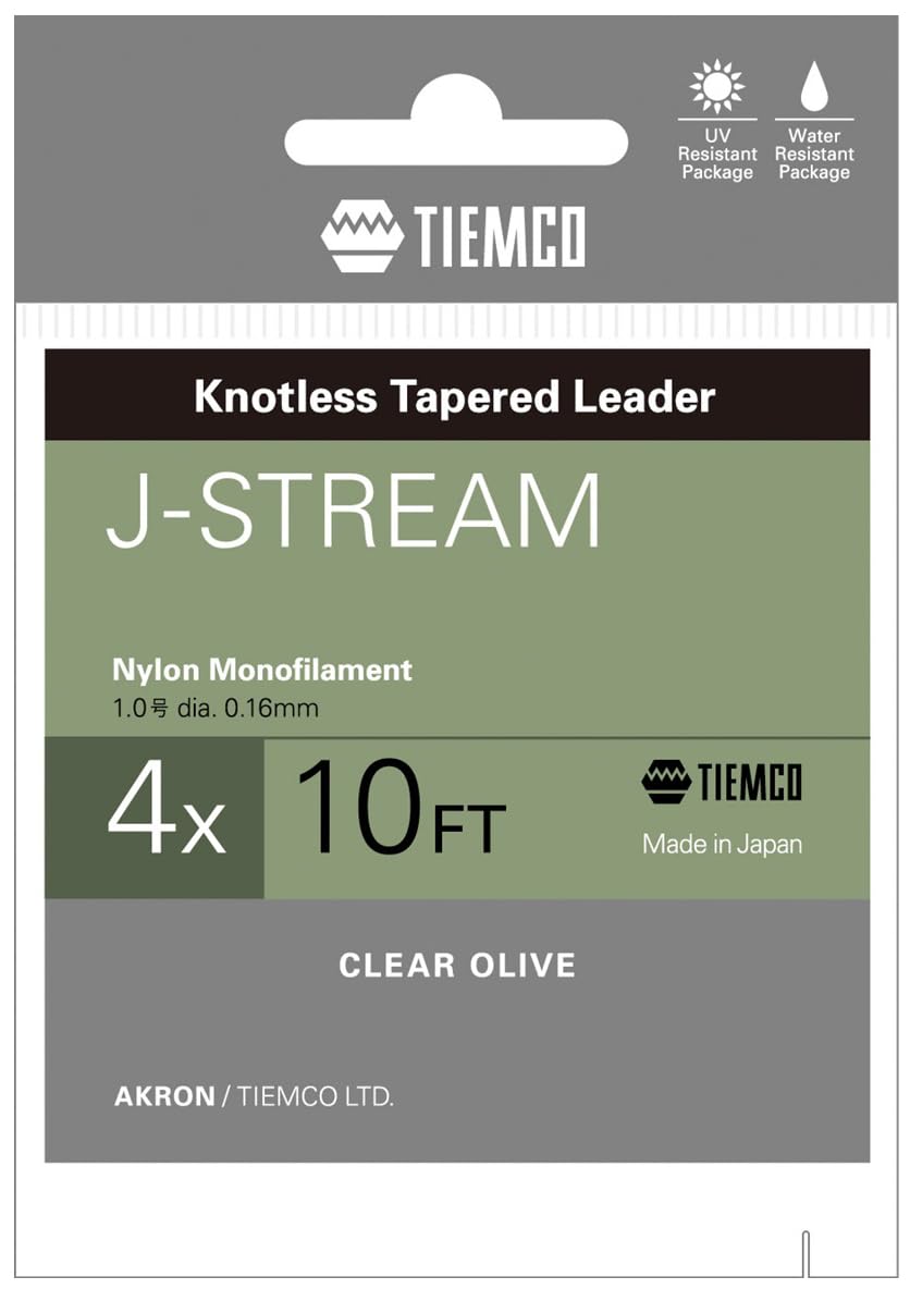 TIEMCO J Stream Leader 10ft 4X
