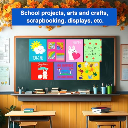 10 pcs 1134 x 1434 colored poster board paper rookea colorful poster board bulk 230 gsm thick blank smart vision boards for school arts craft projects drawing scrapbooking graphic