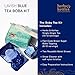 Herbs & Kettles Lavish Blue Tea Boba Kit | Butterfly Pea Flower Tea with Green Tea, Lemongrass, Ginger & Mint + Chewy Tapioca Pearls | DIY Color-Changing Bubble Tea Kit with Reusable Straws |