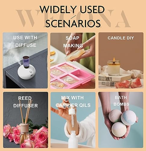 Pure Essential Oil Set - Essential Oils for Diffusers Aromatherapy and Humidifiers with Bonus Oil Opener - Relaxation, Mood Enhancement - DIY Candle and Soap Making - Image 6