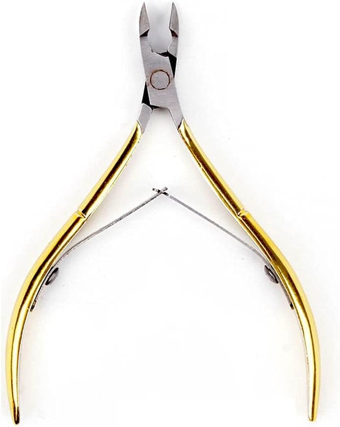 Toenail Professional Nail Art Cuticle Nipper Clipper Edge Cutter Toenail Toe Dead Skin Scissor Stainless Steel Manicure Pedicure (Color : A)