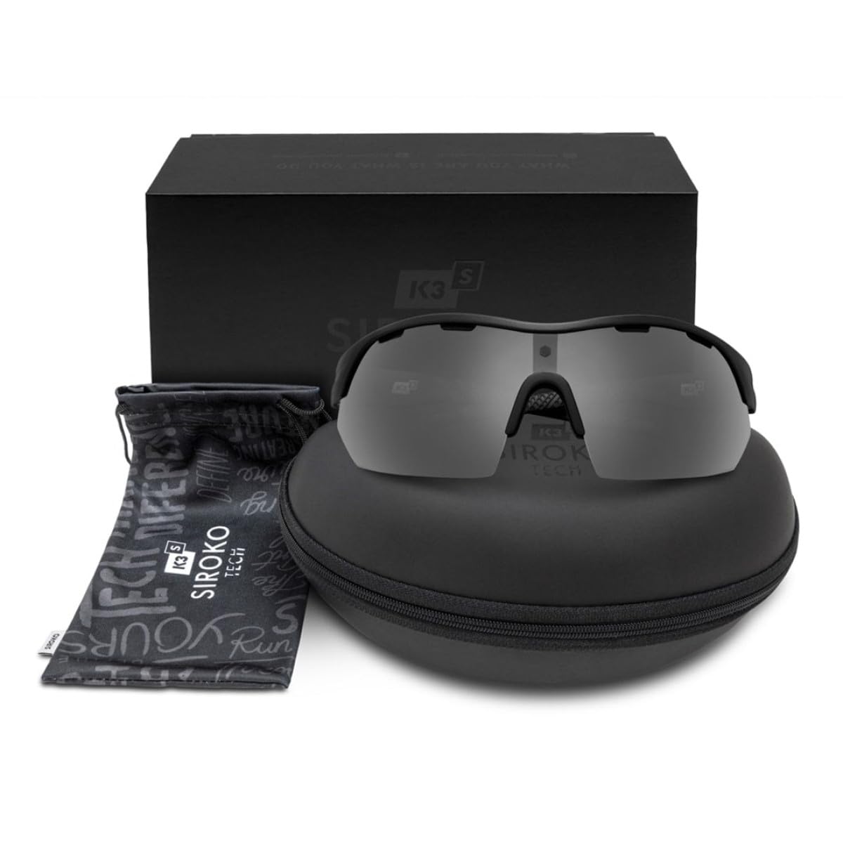 SIROKO - Gafas Deportivas Fotocromáticas K3s PhotoChromic La PalmaNegro