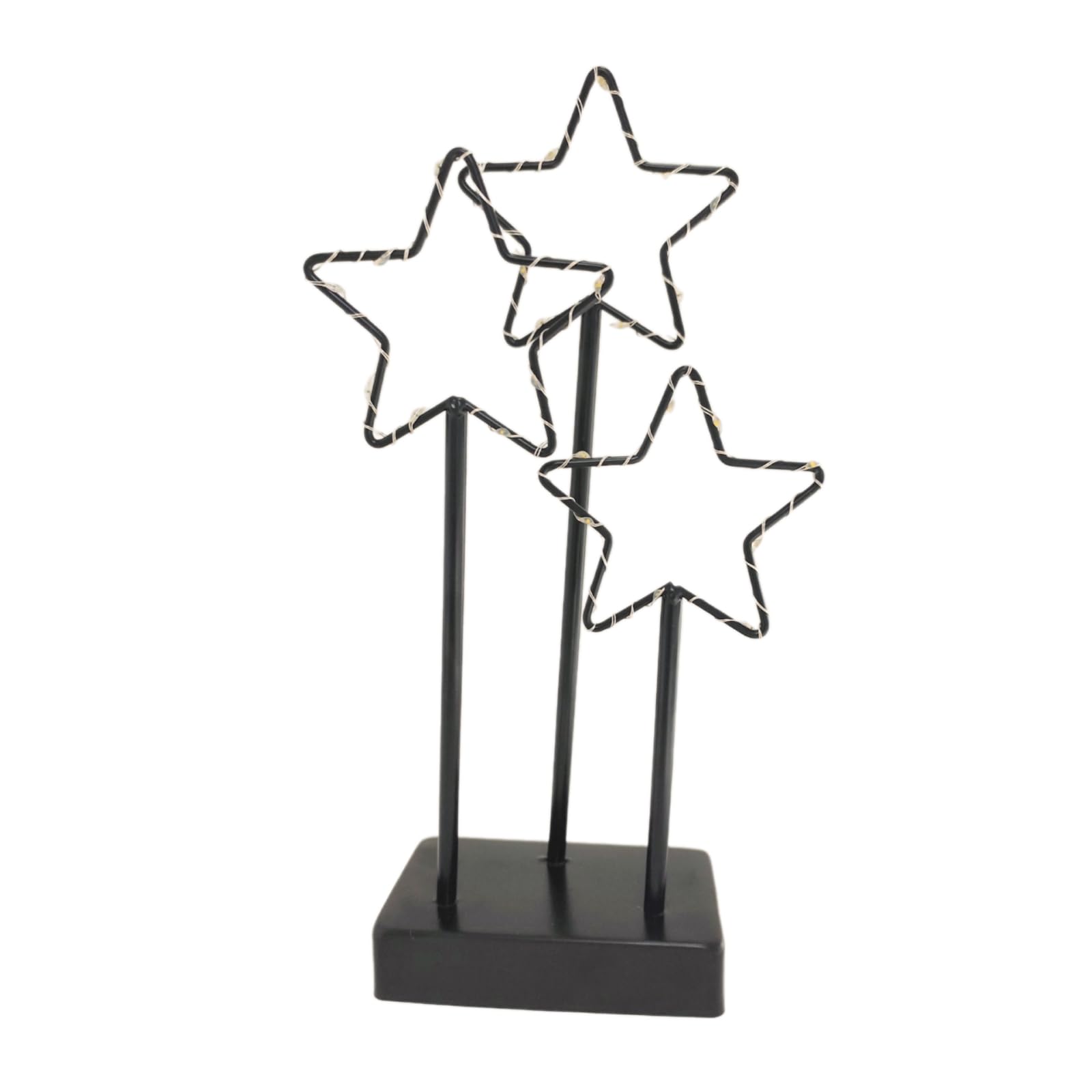 ToCi Decorative Stand Star with LED Lighting Metal Candlestick with 27 LEDs 16 x 7.5 x 31 cm, 30 Cm, 30 cm