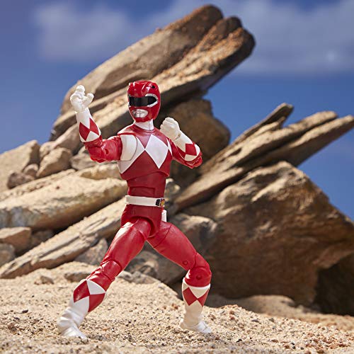 Power Rangers Lightning Collection 15 cm große Mighty Morphin Roter Ranger Action-Figur zum Sammeln mit Accessoires – Bild 7