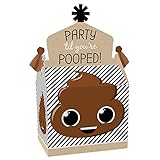Big Dot of Happiness Party ’Til You’re Pooped - Treat Box Party Favors - Poop Emoji Party Goodie...