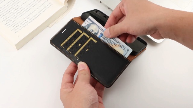 Custodia in Pelle Antiurto con Portafoglio per OPPO Find X3 X5 X8 X9
