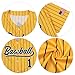 Baseball Jersey Shirt Men Baseball Player T-Shirt Game Day Fans Graphic Tees Quick-Dry Button up Short Sleeve Yellow