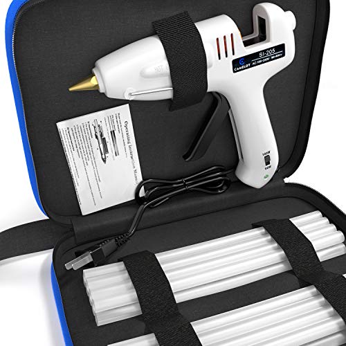 Hot Melt Glue Gun Kit Professional Industrial High Temperature Hot Glue Gun full size with Switch + 15 Glue Sticks Dual 60/100W Fast Heating DIY Crafts Decoration Jewelry Woodworking Glue Gun