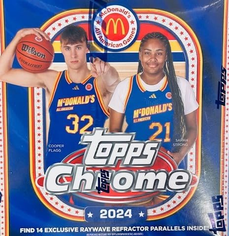 2024 Topps Chrome McDonald's All American Games Basketball MEGA box (5 pks/bx)