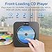 MEGATEK Portable CD Player Bluetooth for Home, Desktop CD Player with Stereo Speakers, FM Radio, USB, LED Display, AUX/Headphone Jack, Remote – Black
