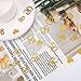 100pcs 50th Wedding Anniversary Confetti, Gold Glitter Paper Confetti 50 Golden Gift Decorations Wedding Table Scatter for 50th Anniversary Celebration Party Birthday Party Supplies