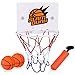 Grevosea Mini Basketball Korb Set, Kinder Mini-basketballkorb Mit 2 Stück Bälle Und Pumpe Büro Basketballkorb Mit Saugnapf für Kinder Outdoor Indoor Office Home
