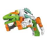 CoolToys 17 pc Dino Morpher with Exciting Lights and Lively Sound Effects| Super Transformation Set with Electric Drill- Green