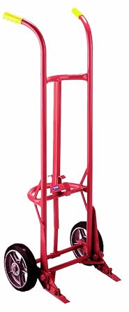 Wesco 240003 Deluxe Series Drum Truck, Moldon Rubber Wheels, 1000-lb. Load Capacity, 23-1/2" Width x 60" Height x 17" Depth