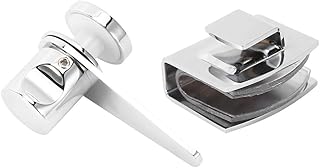 Pilipane Household Bathroom Shower Room Glass Door Latch Bolts Lock Gate, Hardware Accessory, Glass Door bolts, for Glass Doors, Sliding Doors, Bathroom Doors, Etc