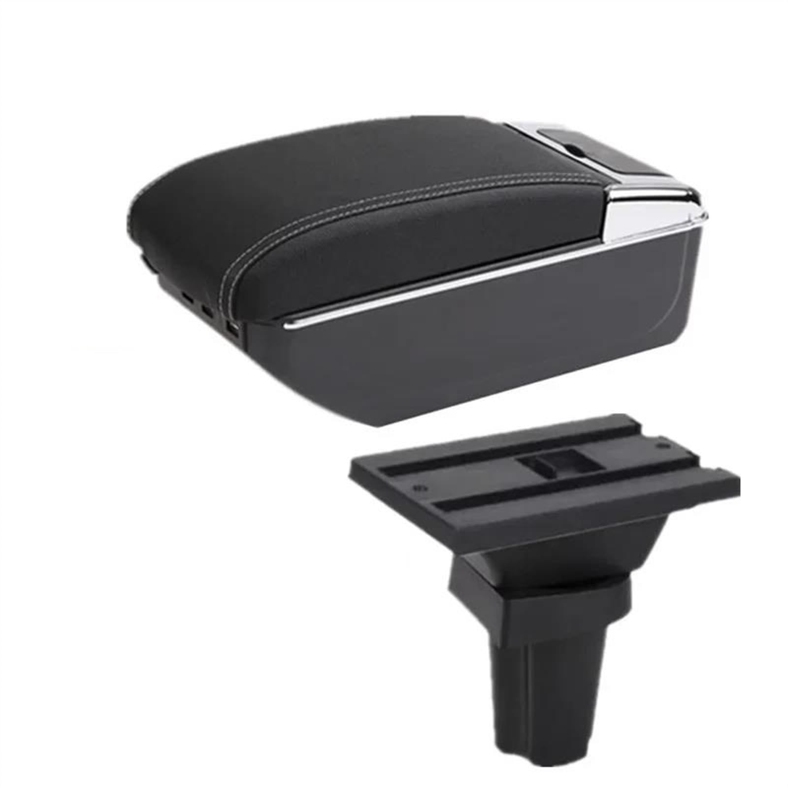 NOHEEU Car Interior Parts Special Retrofit Center Armrest Box Storage For Morning For Picanto(D white line 7USB)