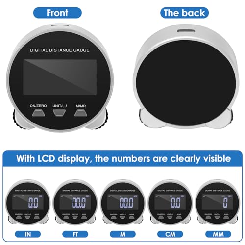 Cinta métrica digital recargable con pantalla LCD miniatura 7