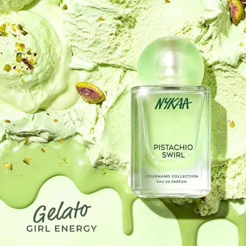 Image of Nykaa Pistachio Swirl EDP 50ml | Nutty Sweet Perfume for Women | Pistachio Coconut Warm Gourmand Fragrance | Long-Lasting Daily Wear Scent | Sweet Perfume | Best Gift for Her