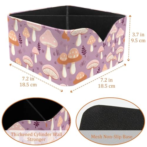 Solution de rangement polyvalente motif champignon violet pour le salon - 4
