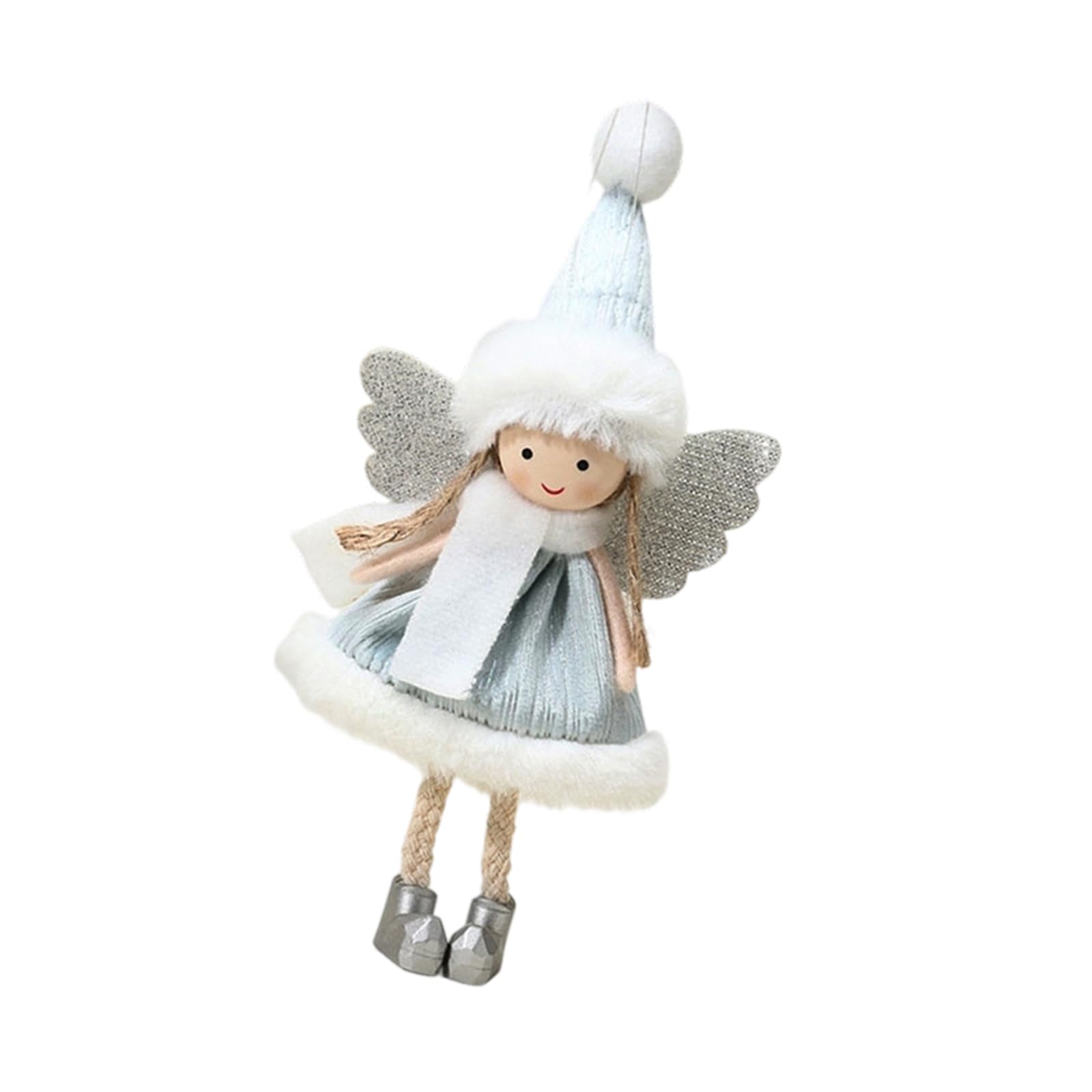 Buxuaaaa Time Plush Angelic Tree Toppers Soft Materials Multipurpose Christmas Decoration Store Display Plush Christmas Ornament