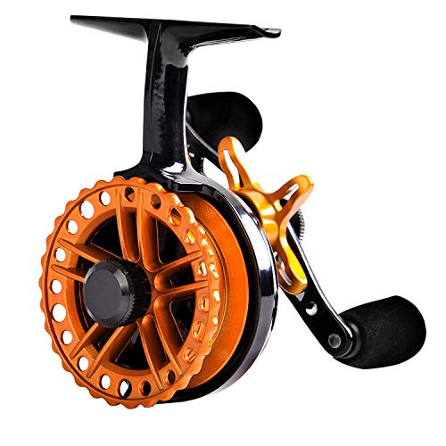 Fiblink Inline Ice Fishing Reel Right/Left in Line Ice Reel with 4+1 Ball
