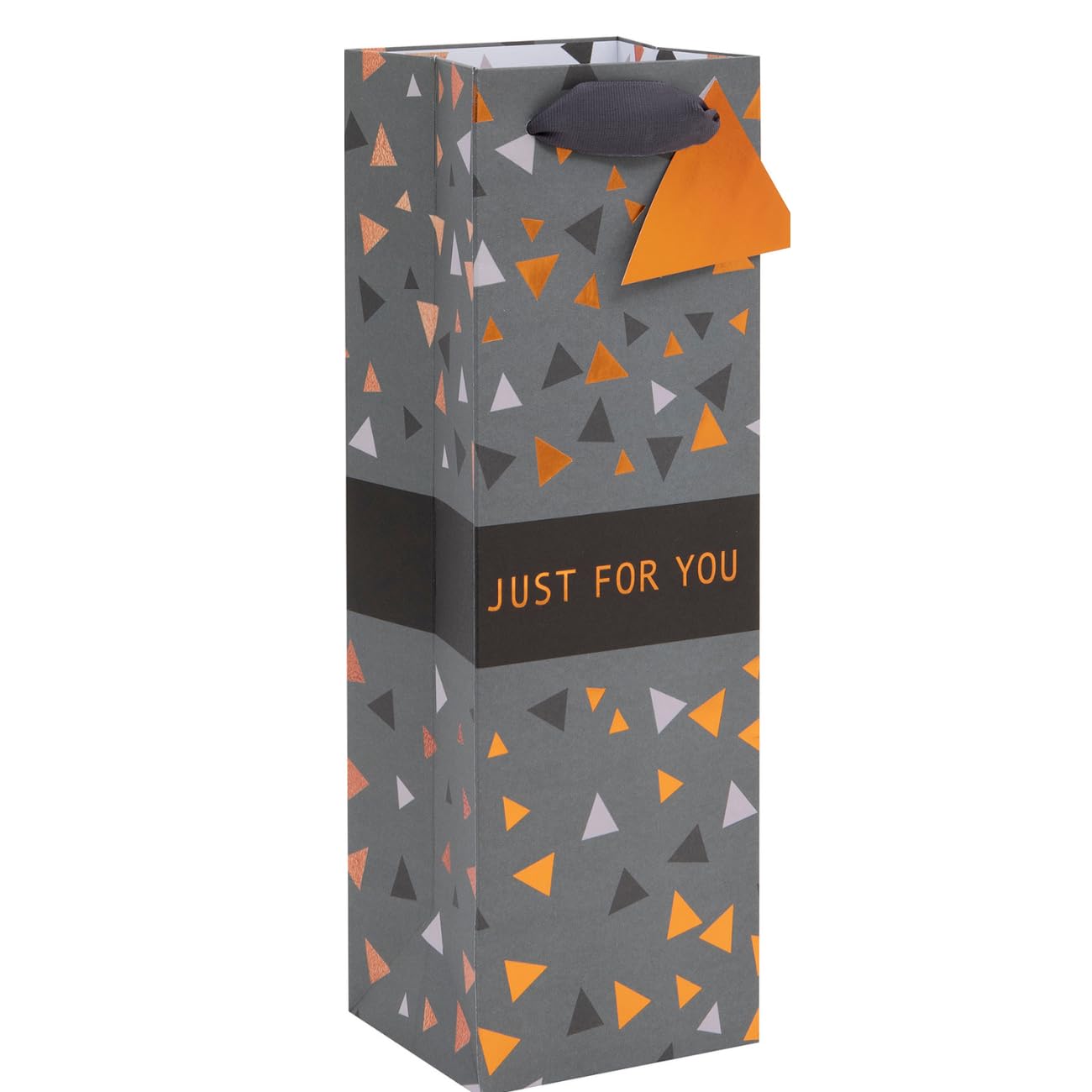 Ballyhoo Bottle Bag Triangles, Just for You, For Birthdays and Other Celebrations, 11 x 34 x 10 cms, multi-coloured