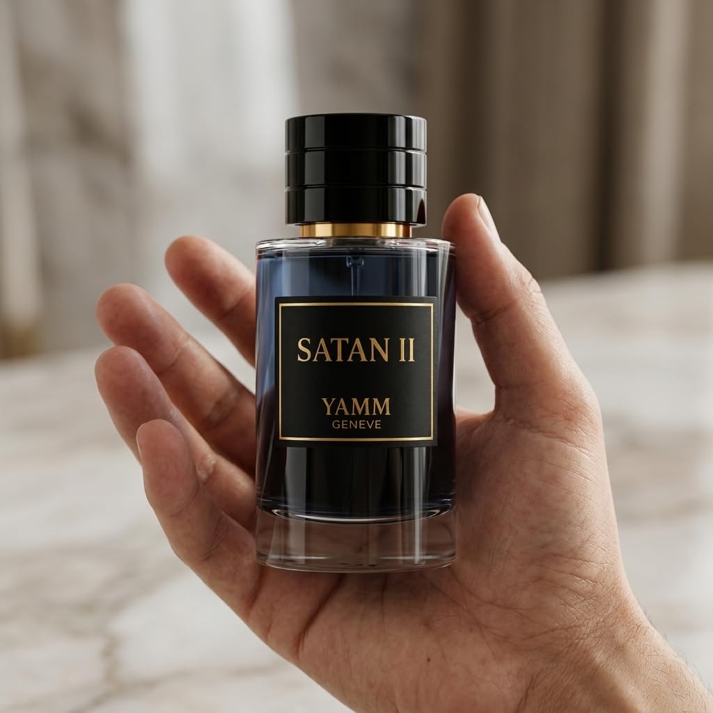 Satan II Extracto de Perfume 50 ml – Perfume Unisex con Rosa Oriental, Oud y Vainilla – Fragancia Ambarina, Floral y Amaderada – Larga Duración 18h