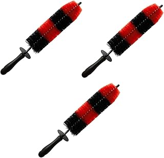 VICASKY 3Pcs Carro Detalhando Motor Escovas De Roda De Carro Kit De Beleza Escova De Roda De Lavagem De Carro Escova De Limpeza De Pneu De Carro Escova De Lavagem De Carro Conjunto De