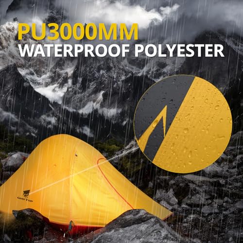 Image of GEERTOP 2-person 3-season 20D Lightweight Waterproof Dome Backpacking Tent For Camping, Hiking, Climbing, Travel,